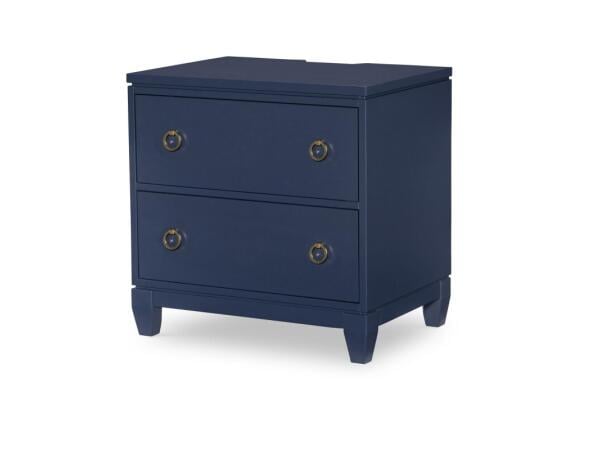 Night Stand Blue Finish Nightstands Blue