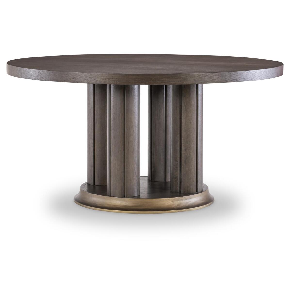 Complete Round Dining Table Dining Tables Brown 4