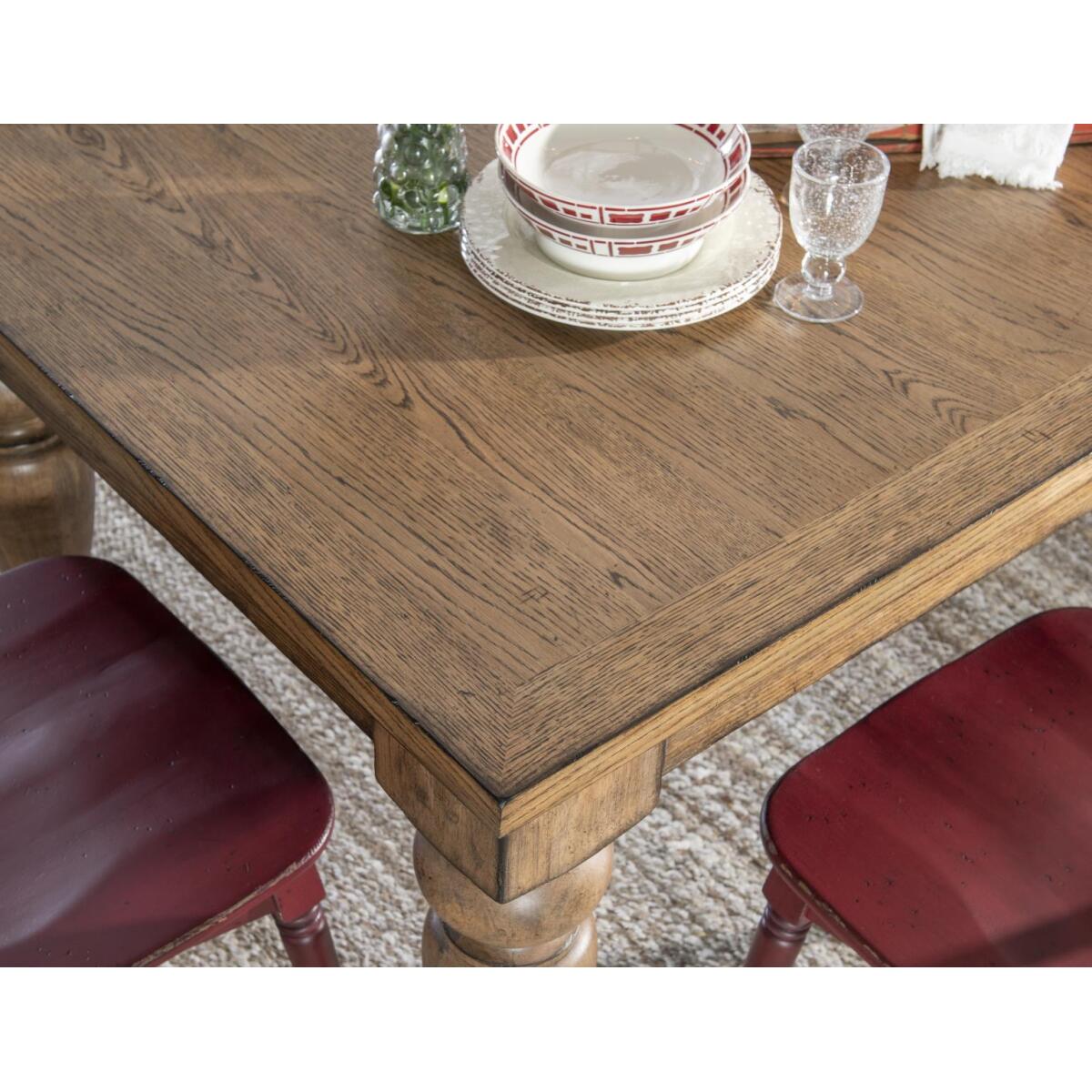 Chimney Leg Table Dining Tables Barnwood Oak 13