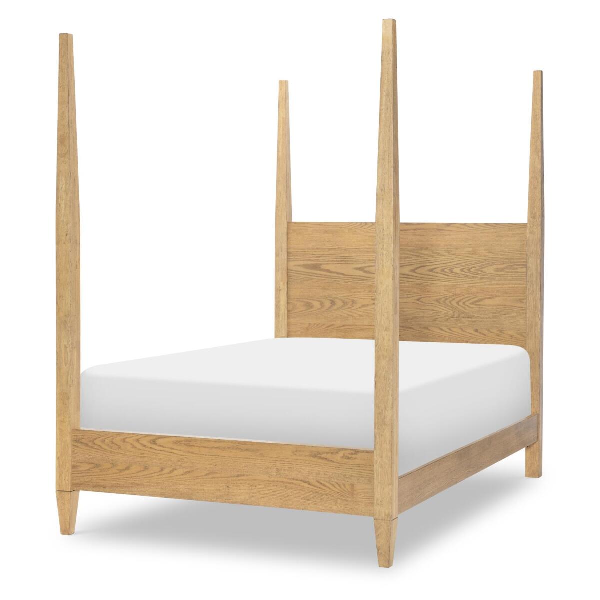 Complete Poster Bed Full 4/6 Natural Hickory - Image 2