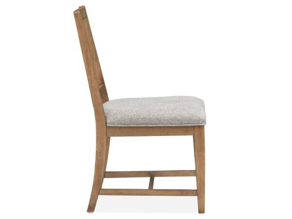 Lindon Dining Side Chair w/Grey Upholstered Seat (2/ctn) - Image 4