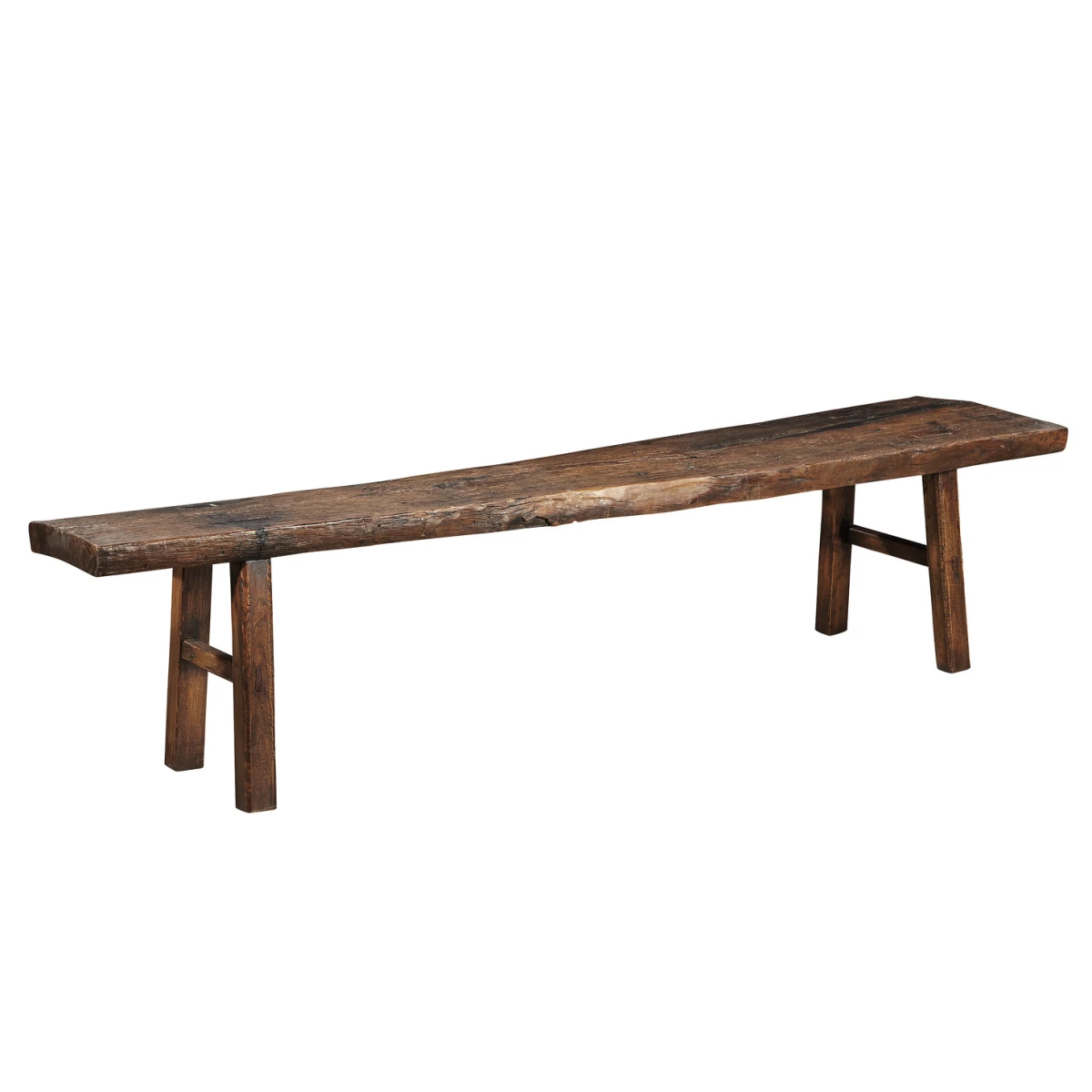 Simple Antique Bench Chairs & Benches Brown 4