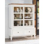 Display Cabinet Dining Storage Amber And Cotton 15
