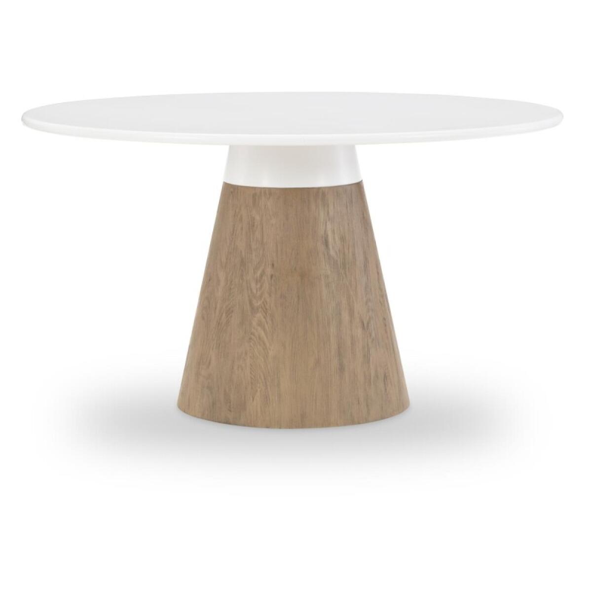 Complete Round Dining Table Dining Tables Cloud White And Desert Oak 4