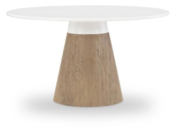Complete Round Dining Table Dining Tables Cloud White And Desert Oak