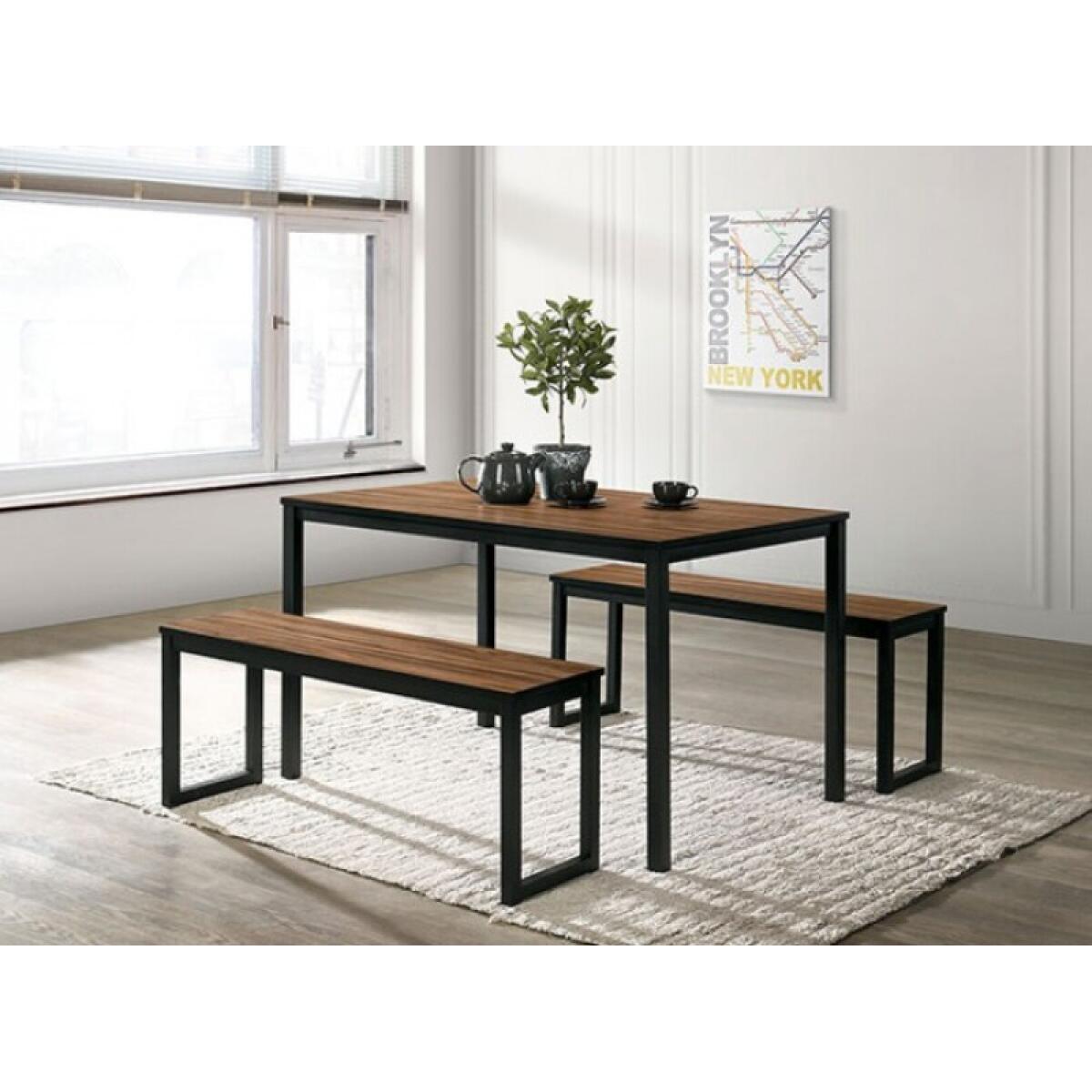 Tripoli 3 Pc. Dining Set Dining Sets Brown 5