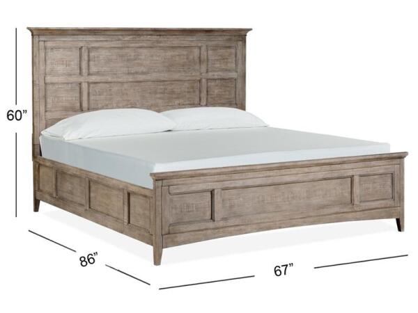 Paxton B4805-54 Complete Queen Panel Bed with Regular Rails - Image 5
