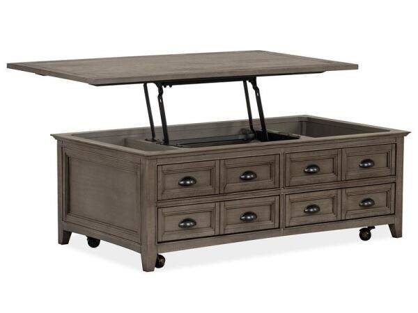 Paxton T4805-50 Lift Top Storage Cocktail Table w/Casters - Image 5