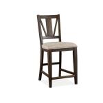 Heron Cove Buffet Dining Storage Chalk White, Dovetail Grey, Aged Pewter Metal, Baja Fog Fabric