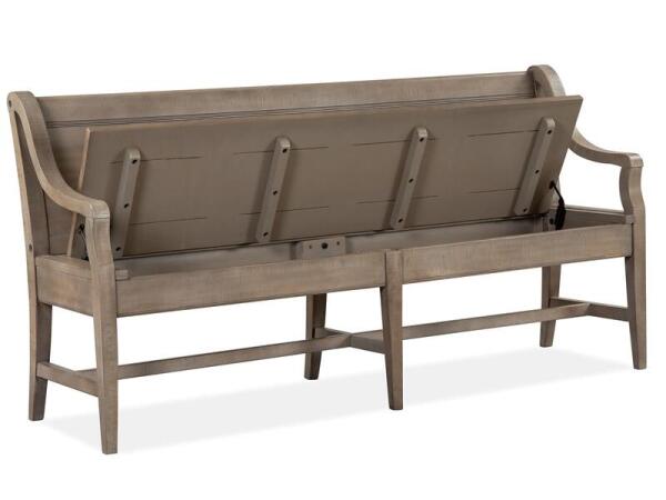 Paxton Place Bench w/Back Chairs & Benches Brown 23