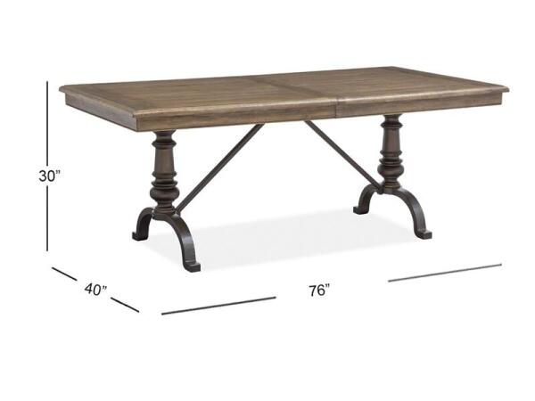 Roxbury Manor Rectangular Dining Table Dining Tables Brown 20