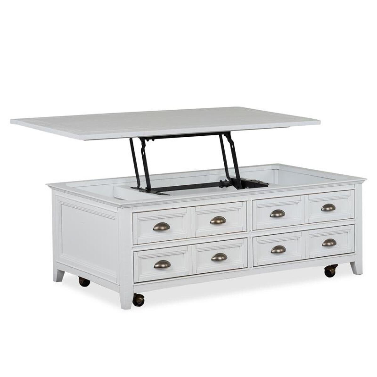 Heron T4400-50 Lift Top Storage Cocktail Table w/Casters - Image 6