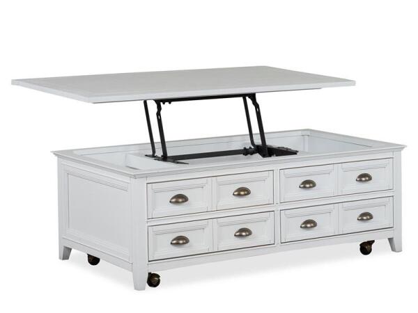 Heron T4400-50 Lift Top Storage Cocktail Table w/Casters - Image 6