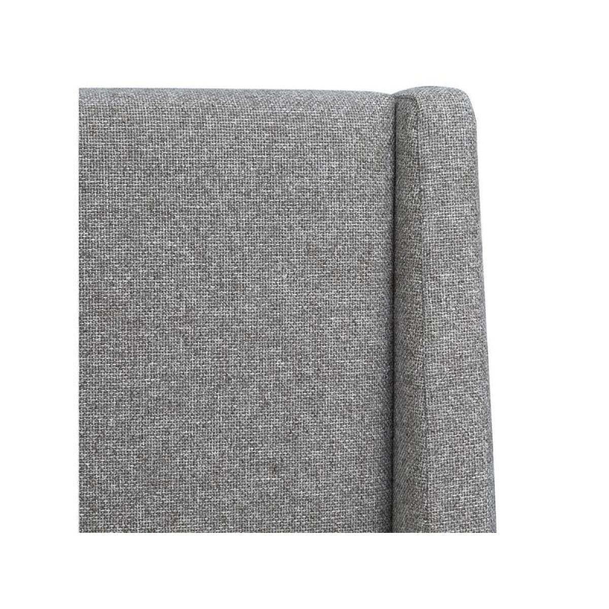 Lindon Complete Queen Grey Upholstered Island Bed - Image 3