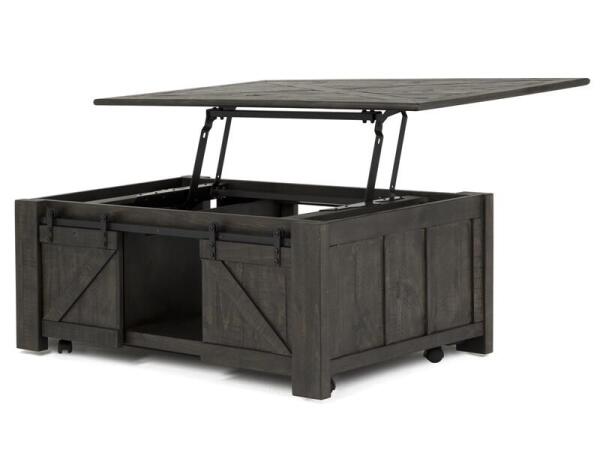 Garrett Rectangular Lift Top Cocktail Table w/Casters - Image 3