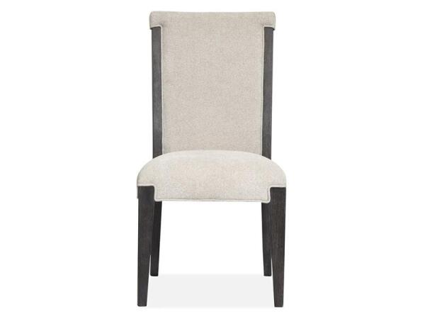 Plum Creek - Black Dining Side Chair w/Upholstered Seat & Back (2/ctn) - Image 3