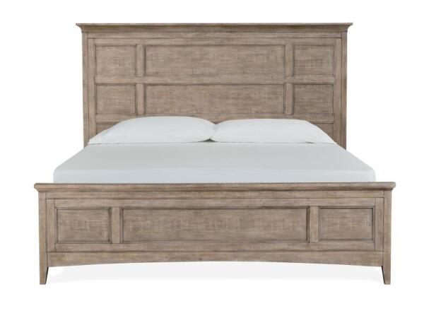 Paxton Place Complete King Panel Bed with Storage Rails