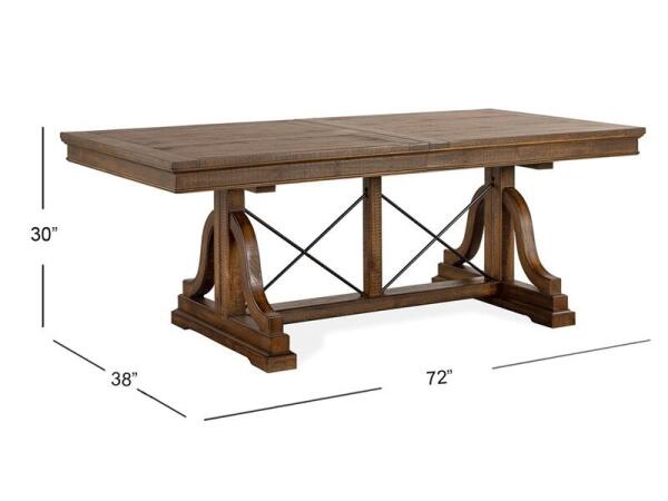 Bay Creek Trestle Dining Table Dining Tables Brown 21
