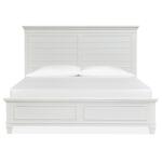 Charleston Wood King Panel Bed Footboard - White SU