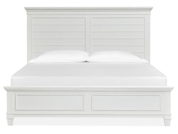 Charleston Wood King Panel Bed Footboard – White SU Bed Parts Bed Parts