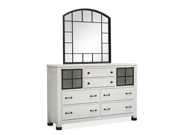 Harper Springs Shaped Mirror Bedroom Mirrors Magnussen Home 8