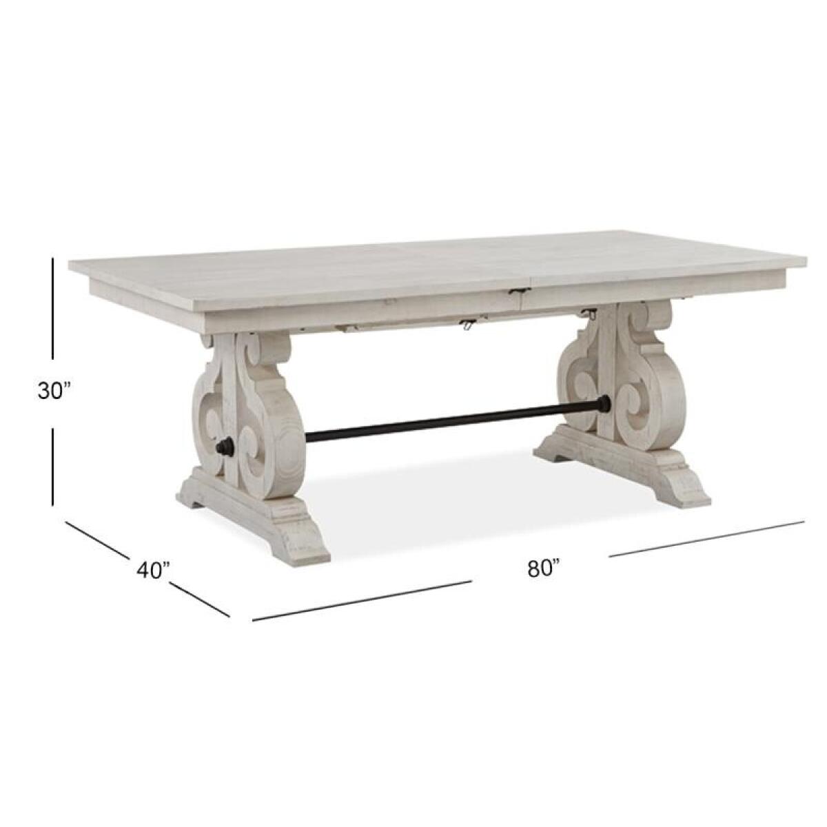 Bronwyn Rectangular Dining Table Dining Tables Alabaster, Toasted Nutmeg, Antique Brass w/Pewter Overlay, Baja Natural Fabric 5