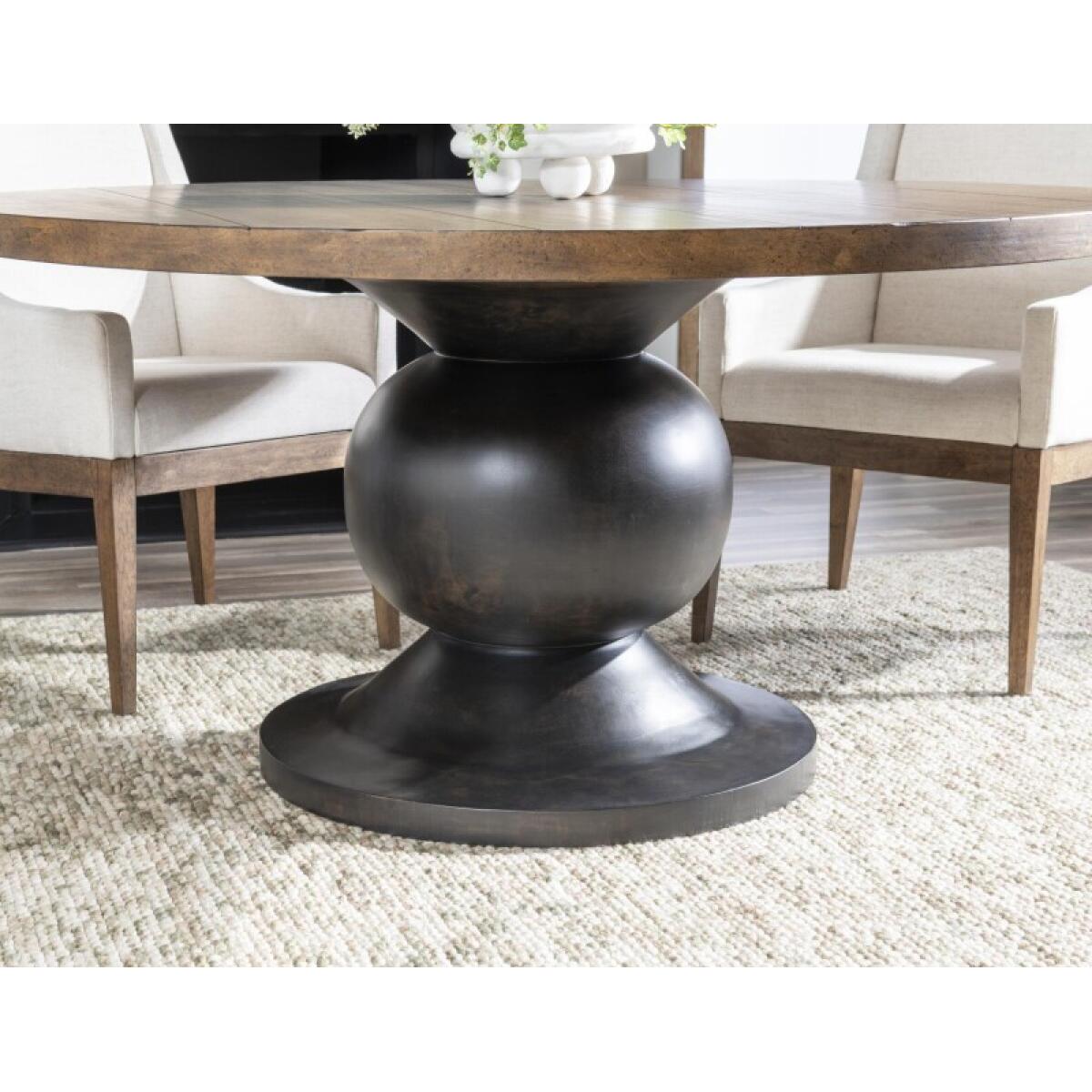 Complete Round Dining Table Dining Tables Brown 9