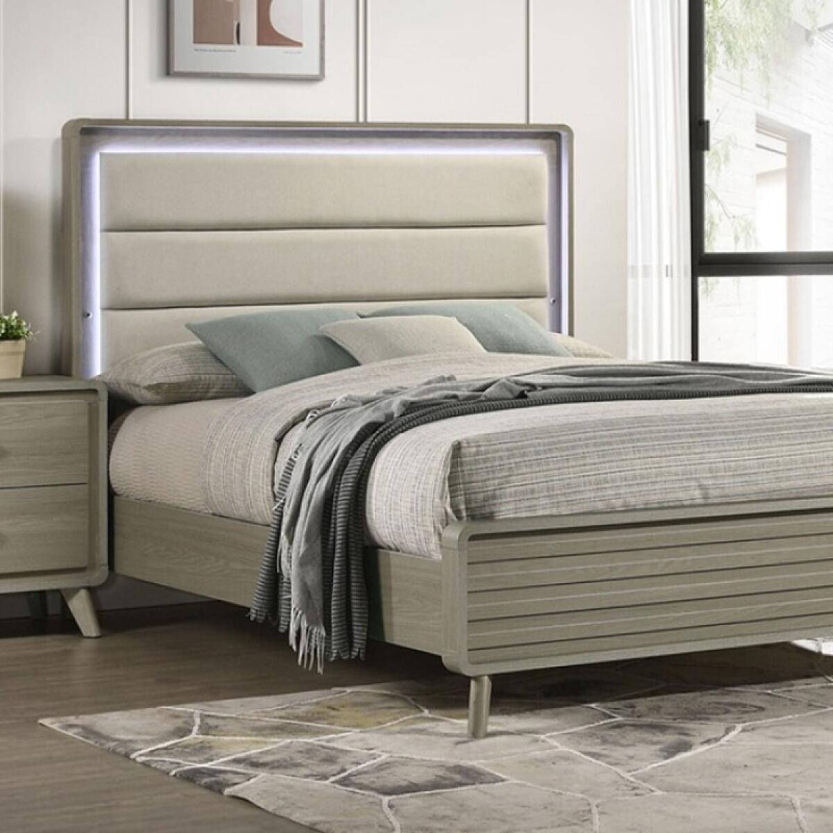 853c5fa3e9ae76f25c6ebb31efe39115 Rainier 5 Pc Queen Bedroom Set (Upholstered HB) - Image 1