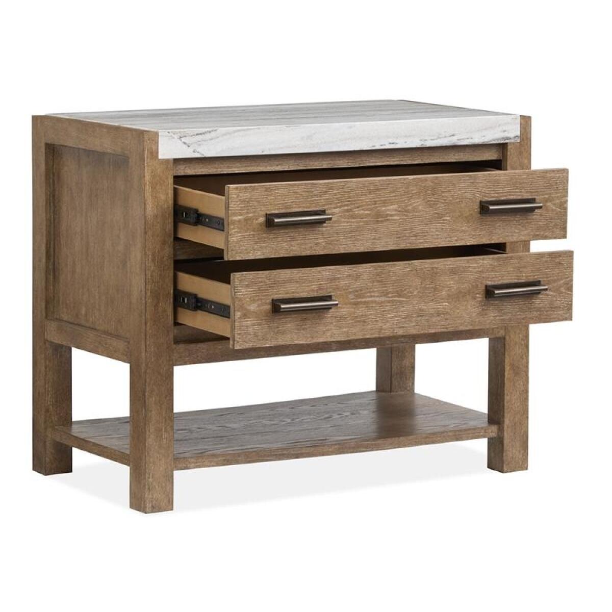 Plum Creek – LT. Brown Open Nightstand Nightstands Brown 10