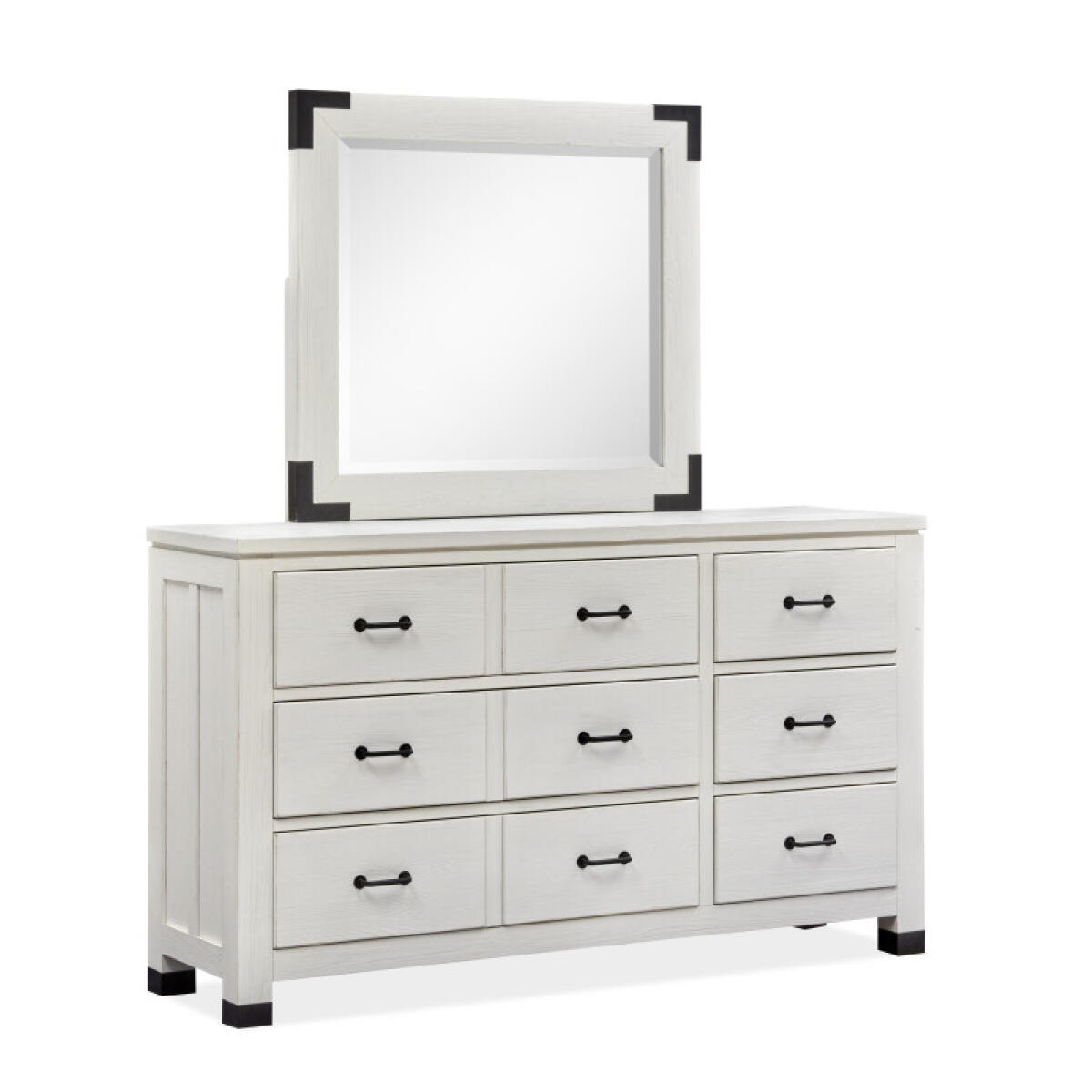 Drawer Dresser with Landscape Mirror Dressers Dressers 5
