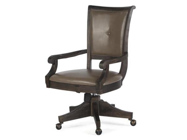 Sutton Place Fully Upholstered Swivel Chair Office Chairs Brown