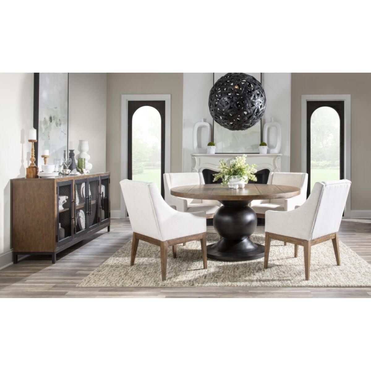 Complete Round Dining Table Dining Tables Brown 7