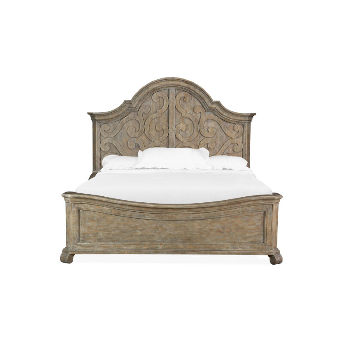King Panel Bed Shaped Headboard - Image 3