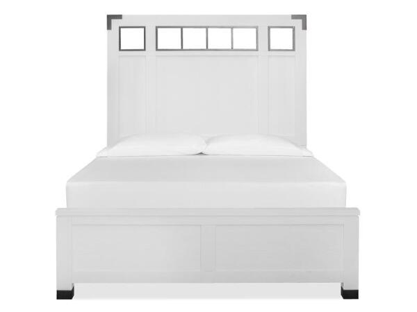 Harper Springs Complete Queen Panel Bed w/Metal/Wood Headboard Beds Beds 7
