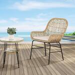 Zalika 4 Pc. Conversation Set Outdoor Sets Cream