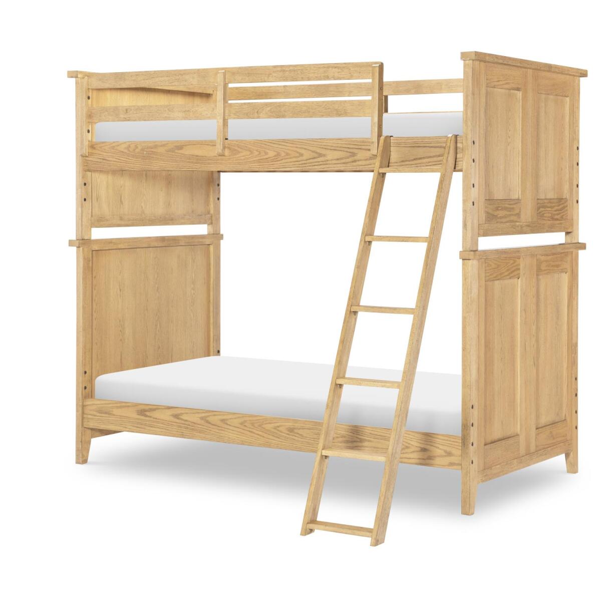 Complete Twin Over Twin Bunk End Natural Hickory - Image 2