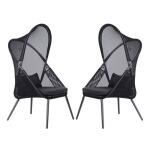 Alverta Foldable Chair (2/Ctn) Outdoor Chairs Black 8