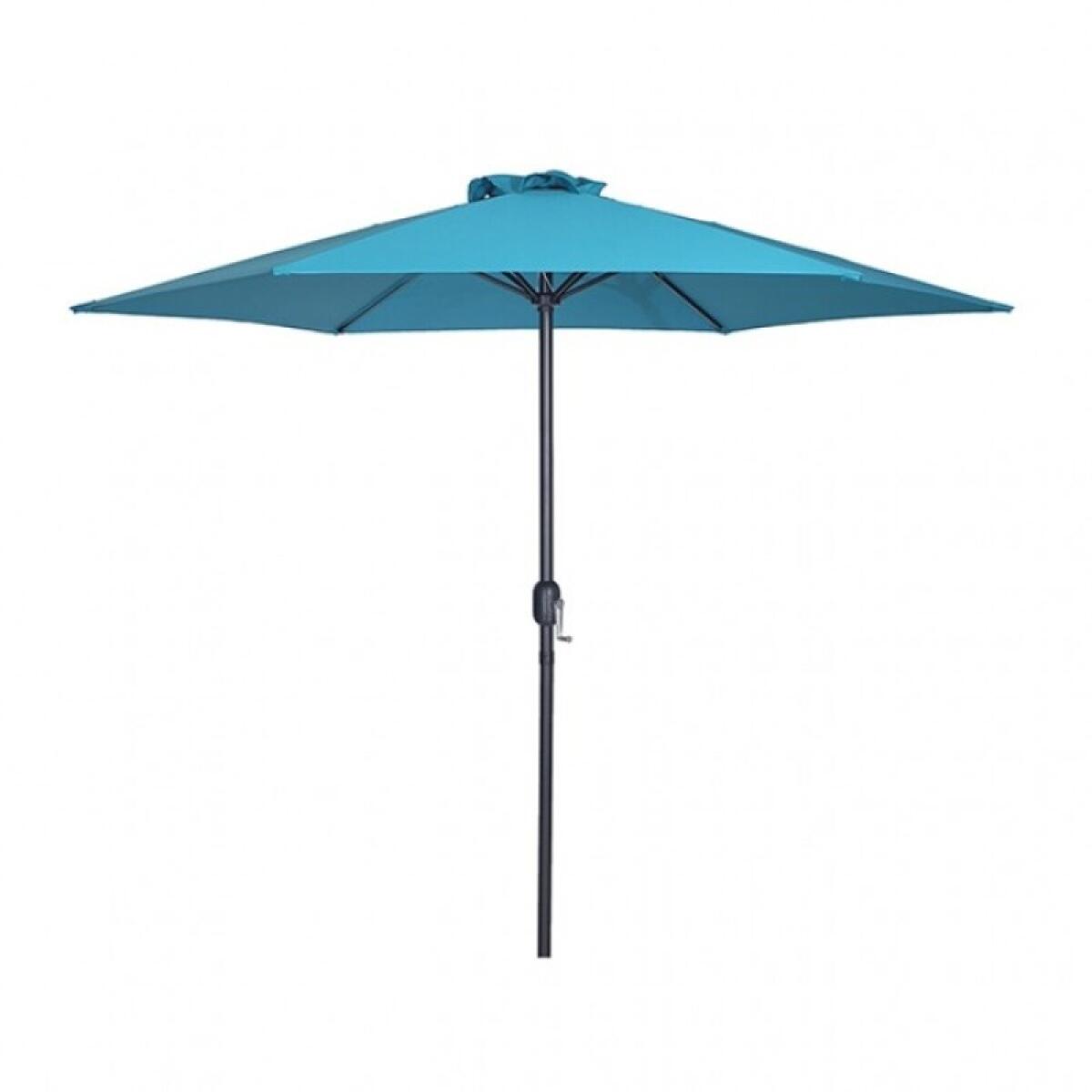 Lali 9 Ft Outdoor Umbrella + 21″ Round Base Outdoor Accessories Blue 4