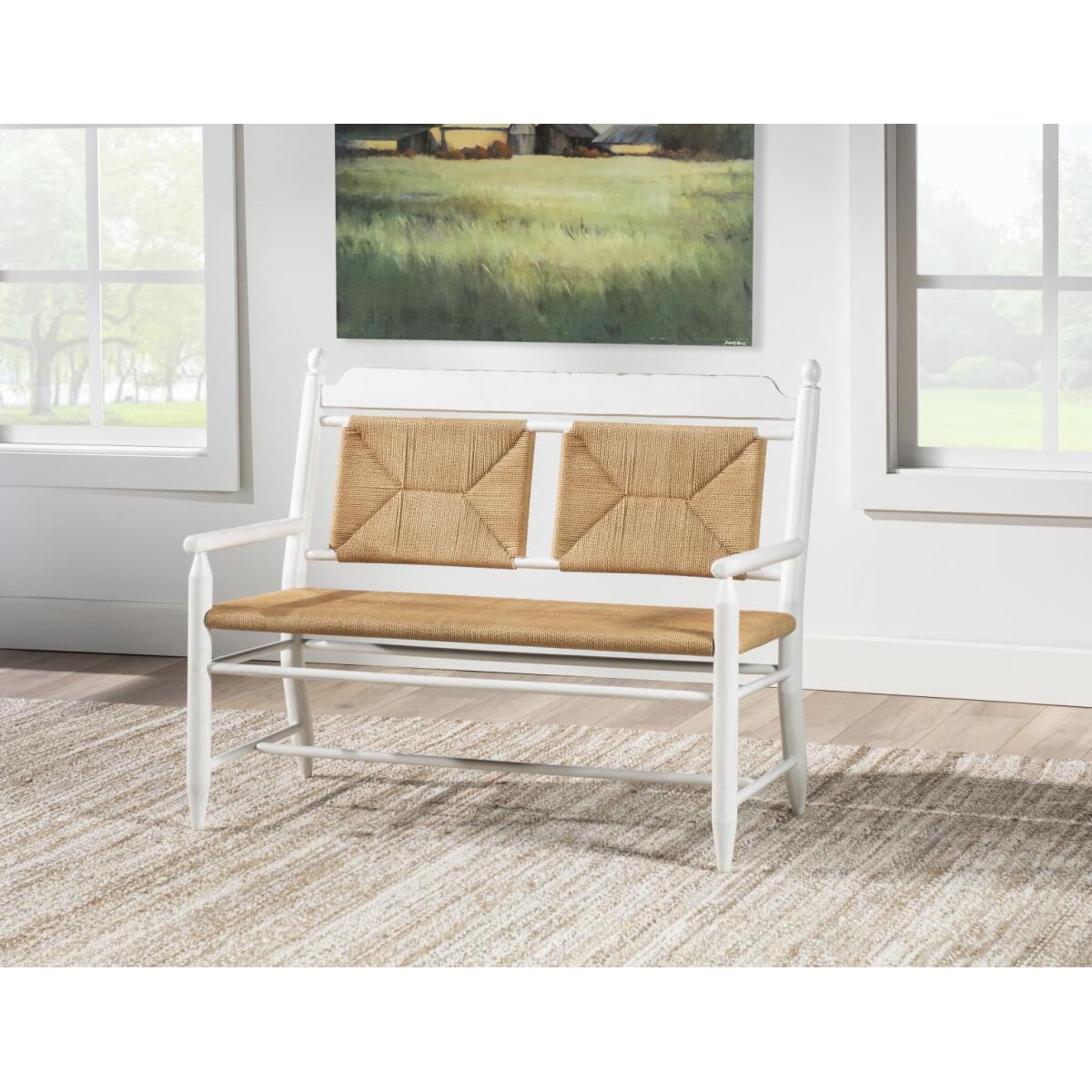 Rush Seat Bench Chairs & Benches Chairs & Benches 6