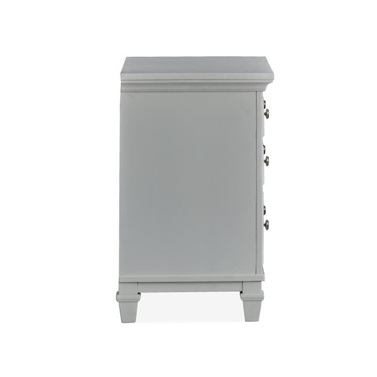 Charleston Drawer Nightstand – Grey Nightstands Gray 7