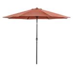Mora 11′ Outdoor Umbrella + 21″ Round Base Outdoor Accessories Brown 9