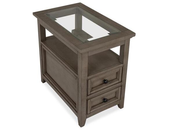 Paxton Place Chairside End Table End tables Brown 16