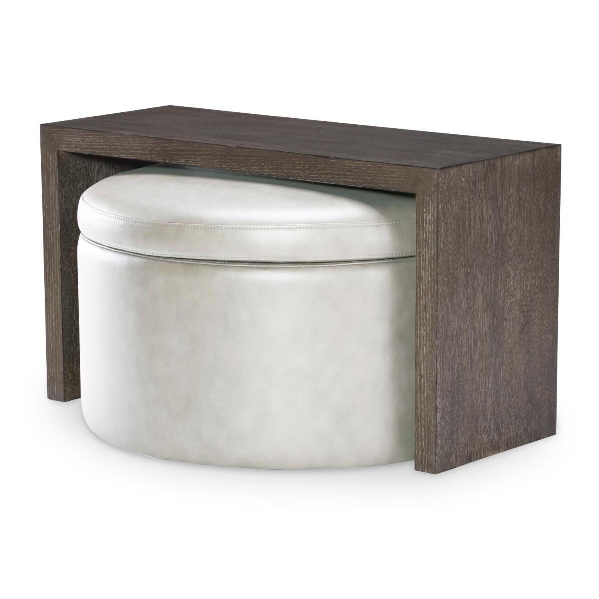 Swivel Ottoman On Casters - Image 2