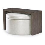Swivel Ottoman On Casters Ottomans & Poufs Brown