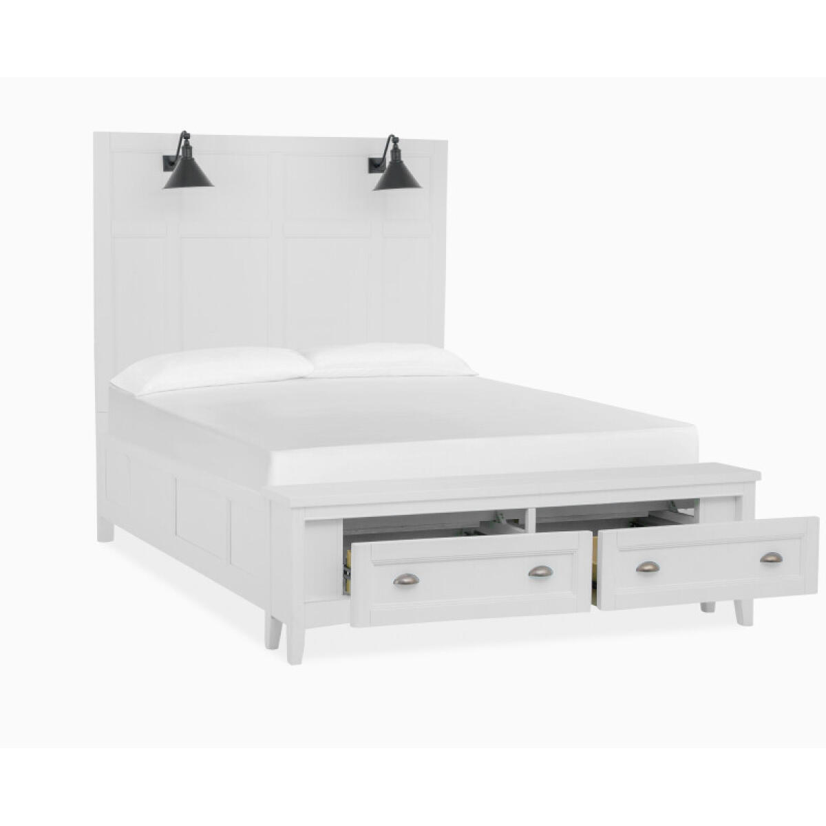 Complete Queen Lamp Panel Storage Bed - Image 7