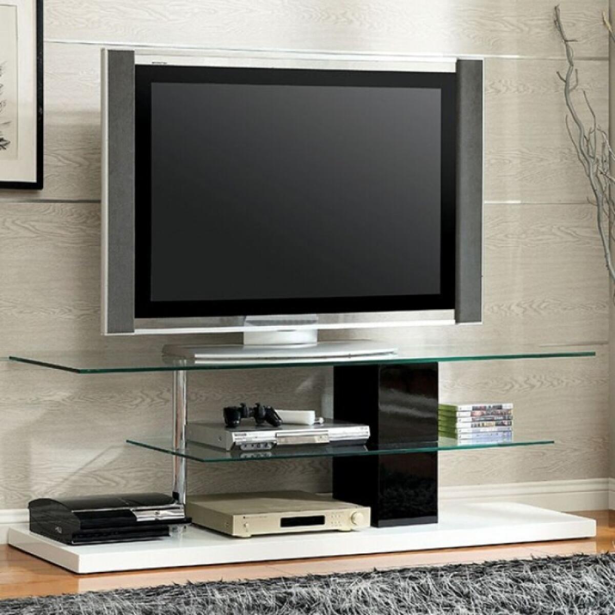 Neapoli TV Console Entertainment Stands Black/White 4