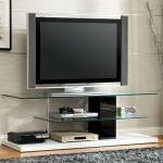 Neapoli TV Console Entertainment Stands Black/White 6