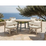 Bordeaux Armless Chair (2/CTN) Outdoor Chairs Cream 8