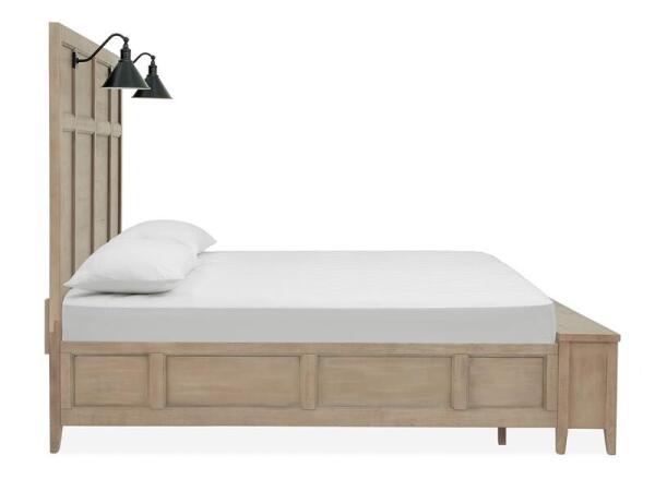 Paxton B4805-69B Complete King Lamp Panel Storage Bed - Image 8