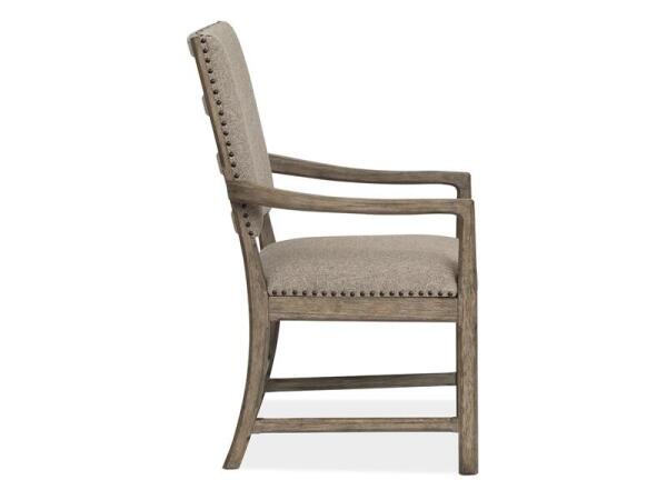 Claremont Dining Arm Chair w/Upholstered Seat & Back (2/ctn) Chairs & Benches Brown 12